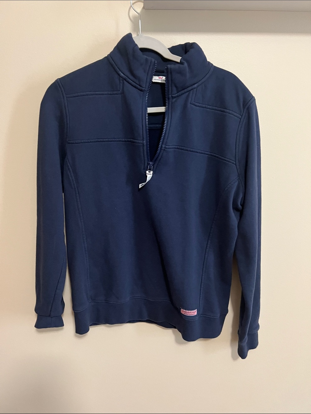 Vineyard Vines Navy Quarter-Zip Pullover Sweatshirt
